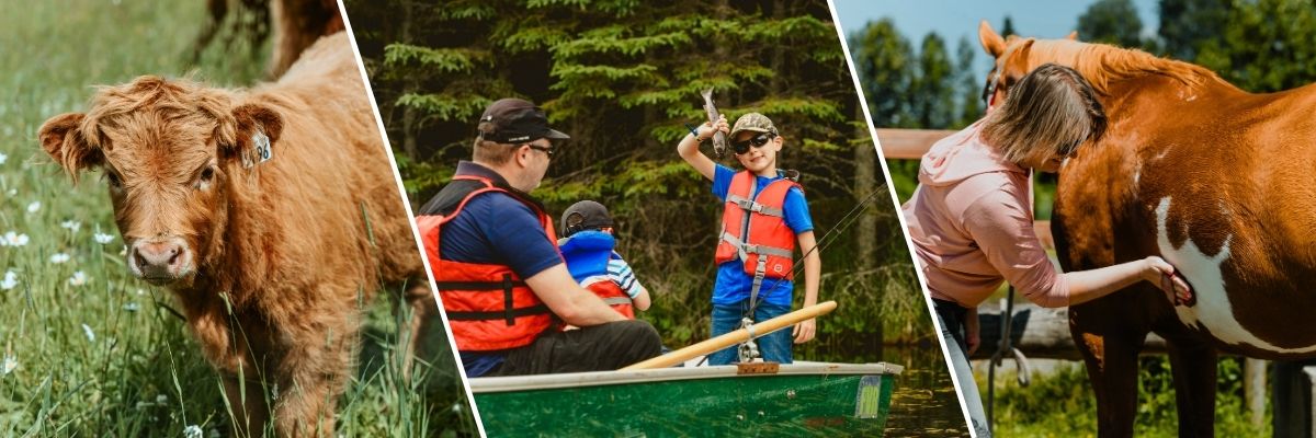 activités printemps Chaudière-Appalaches - pêche à la truite mouchetée, cani-kart, équitation