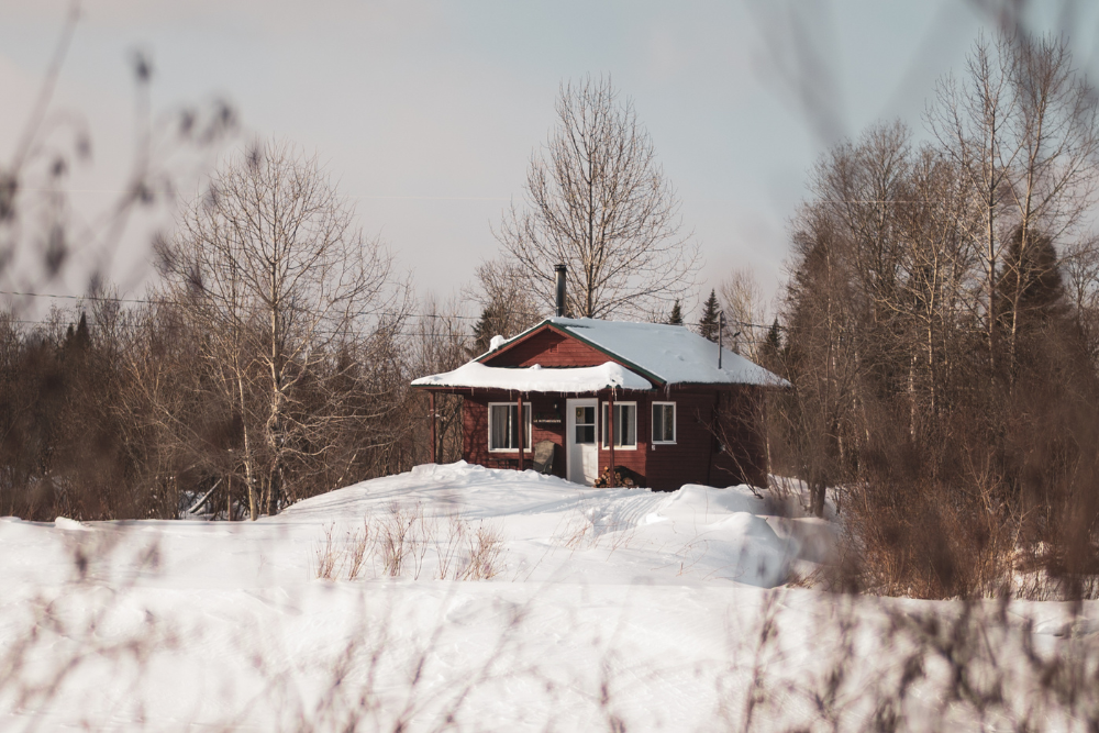 Le Motoneigiste en Hiver